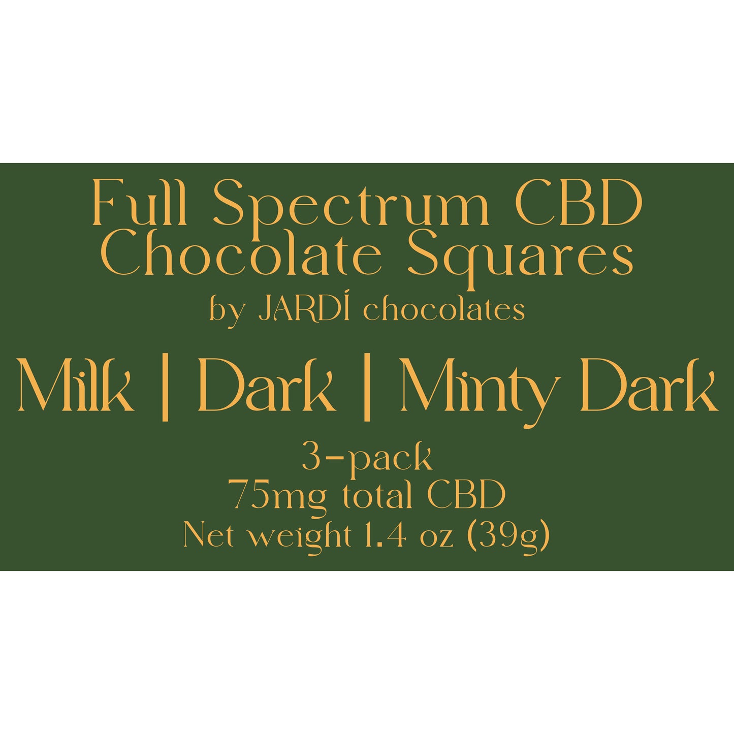 CBD-Infused Chocolate 3 pack